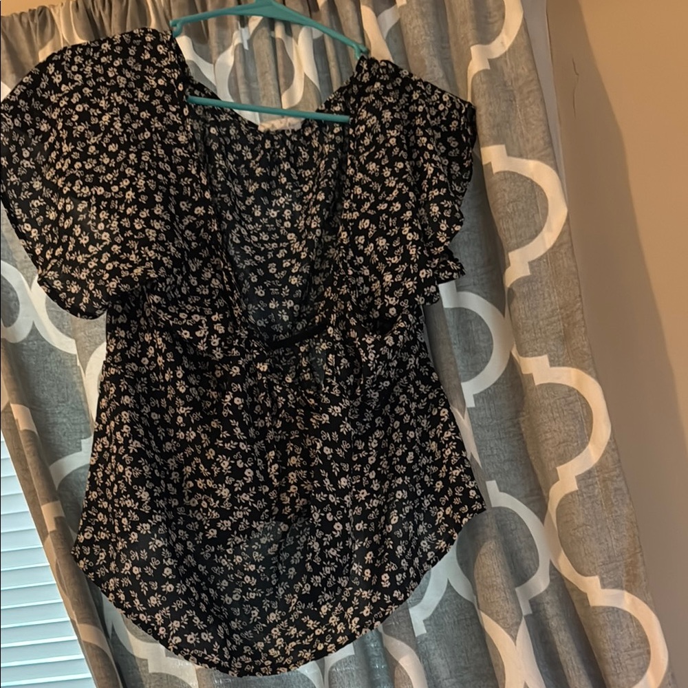 Sienna Sky Black Floral Blouse